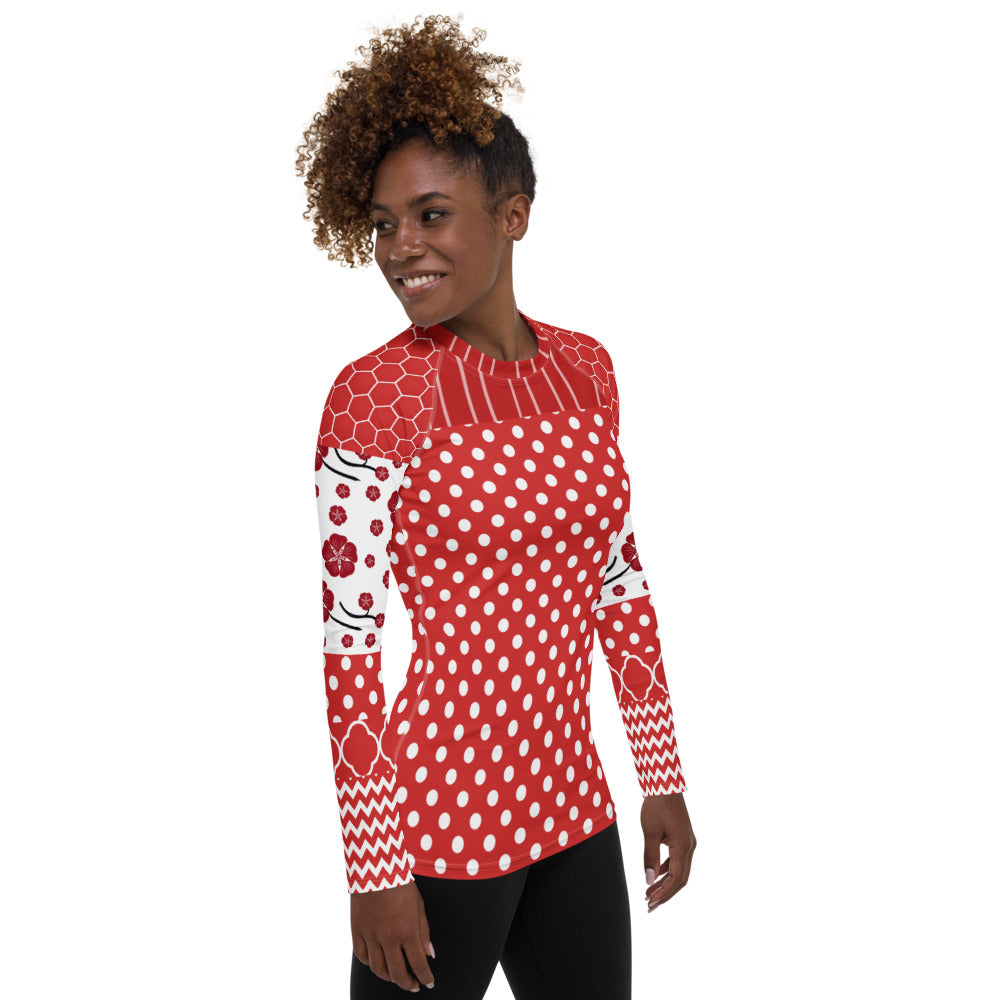 Red Rashguard Top