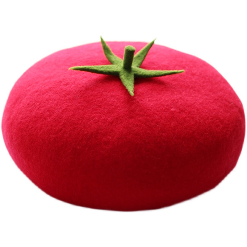 red tomatoes beret - by0123