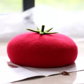 red tomatoes beret - by0123