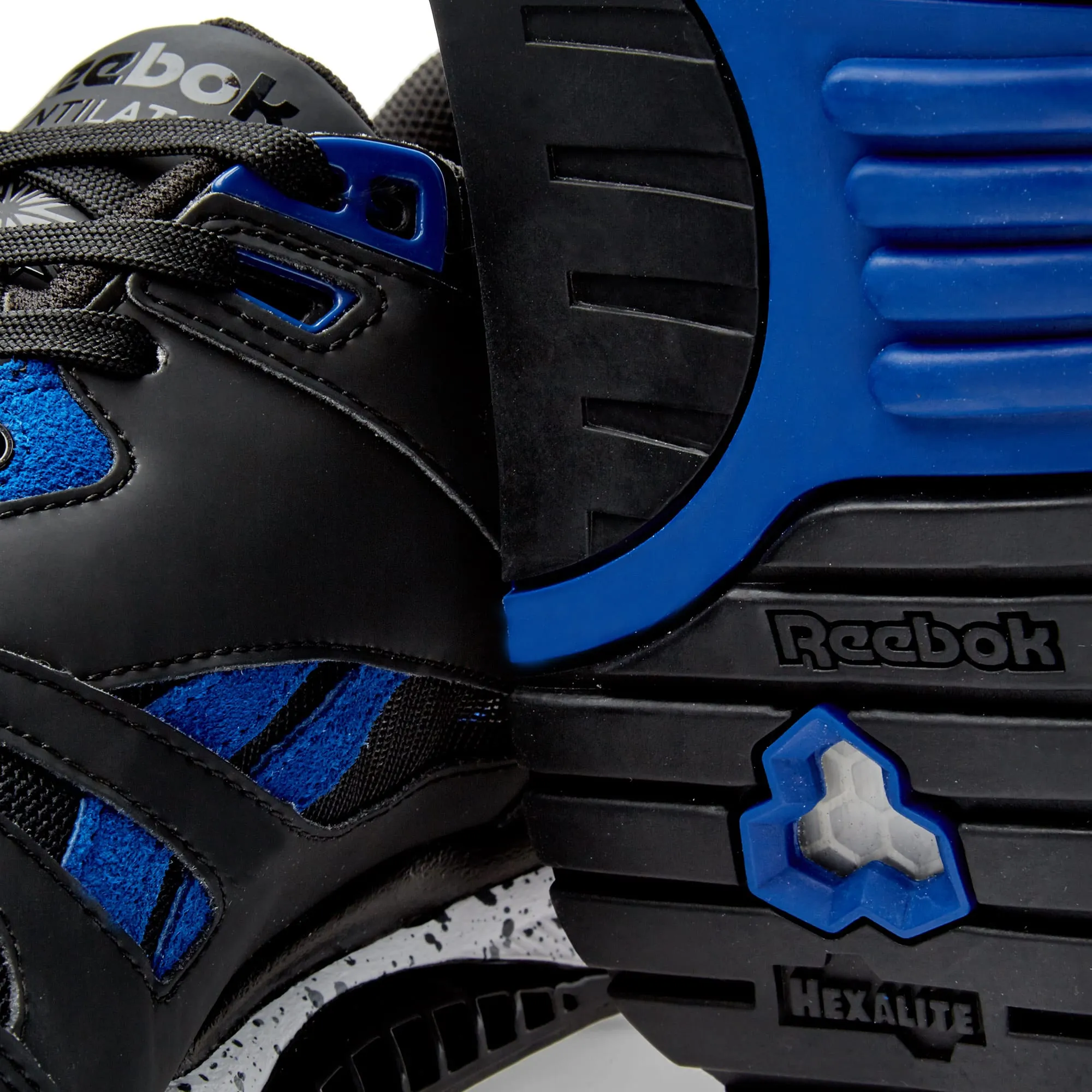 Reebok x Atmos Ventilator CNBlack, Collegiate Royal & Grey - Collaboration Sneakers