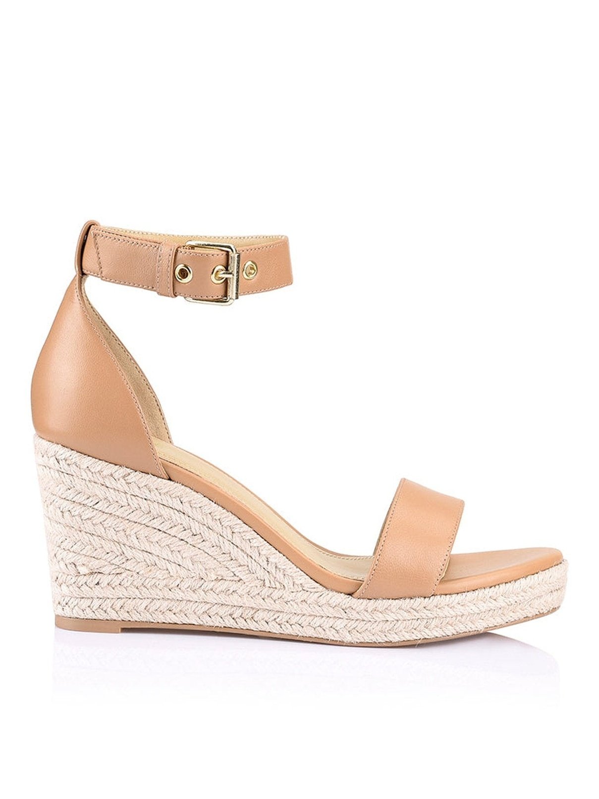 Reign II Wedge Sandals, Soft Tan Leather