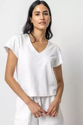 Result: V-Neck Pleated Cap Sleeve Top