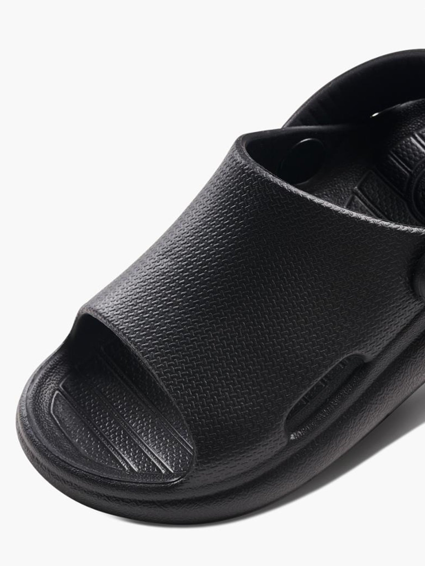 Rio Slide Black Sandals for Little Kids