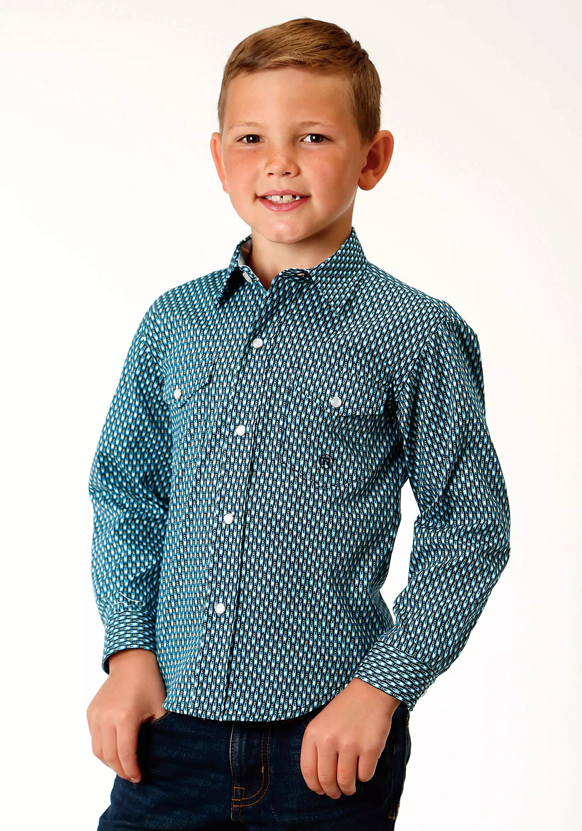 Roper Blue Shirt for Boys