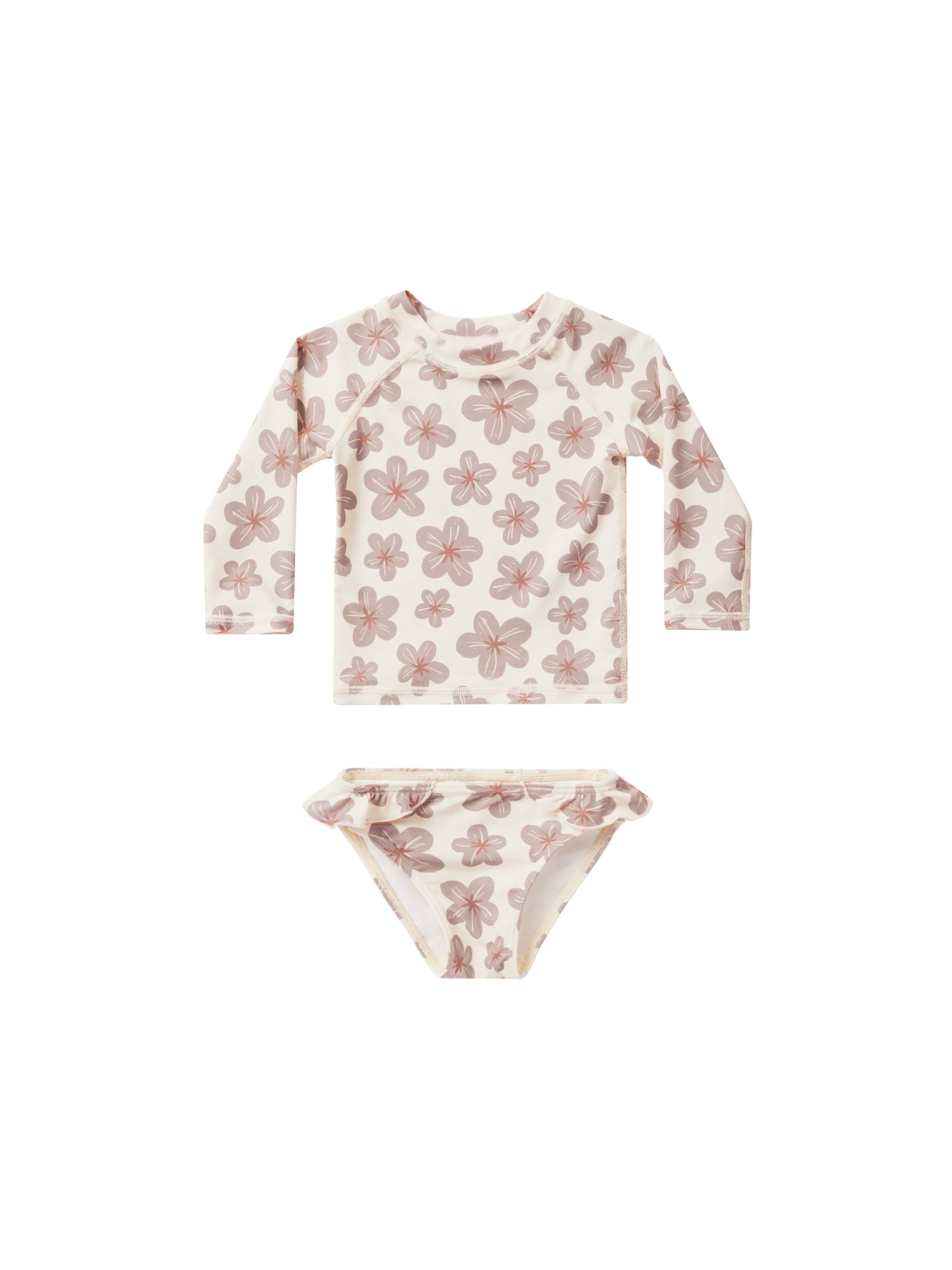 Rylee and Cru Hibiscus Maryn Rash Guard Set