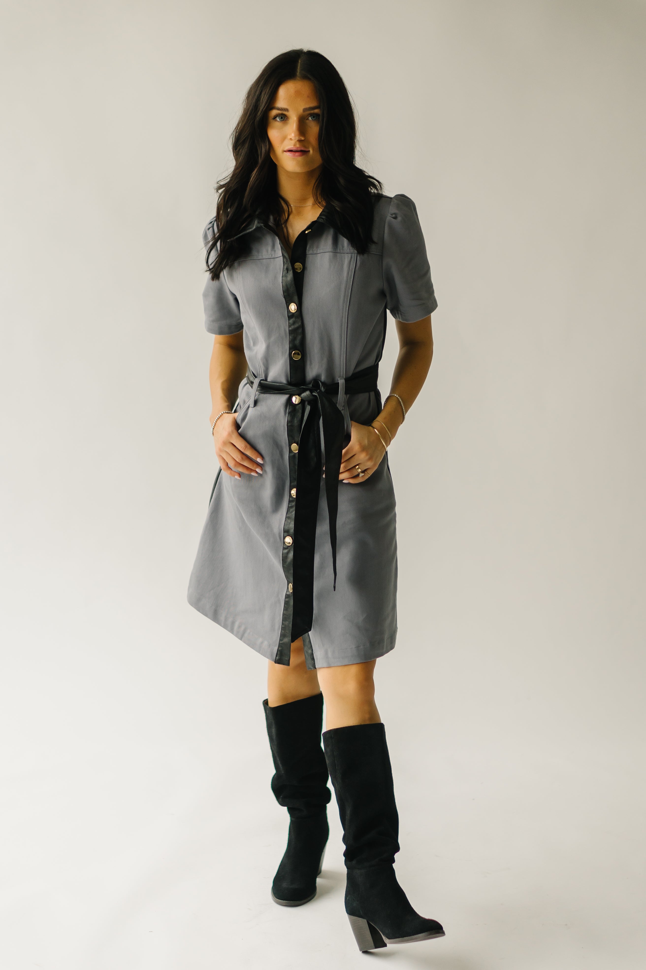 Salida Grey Button-Down Dress - Shop Now