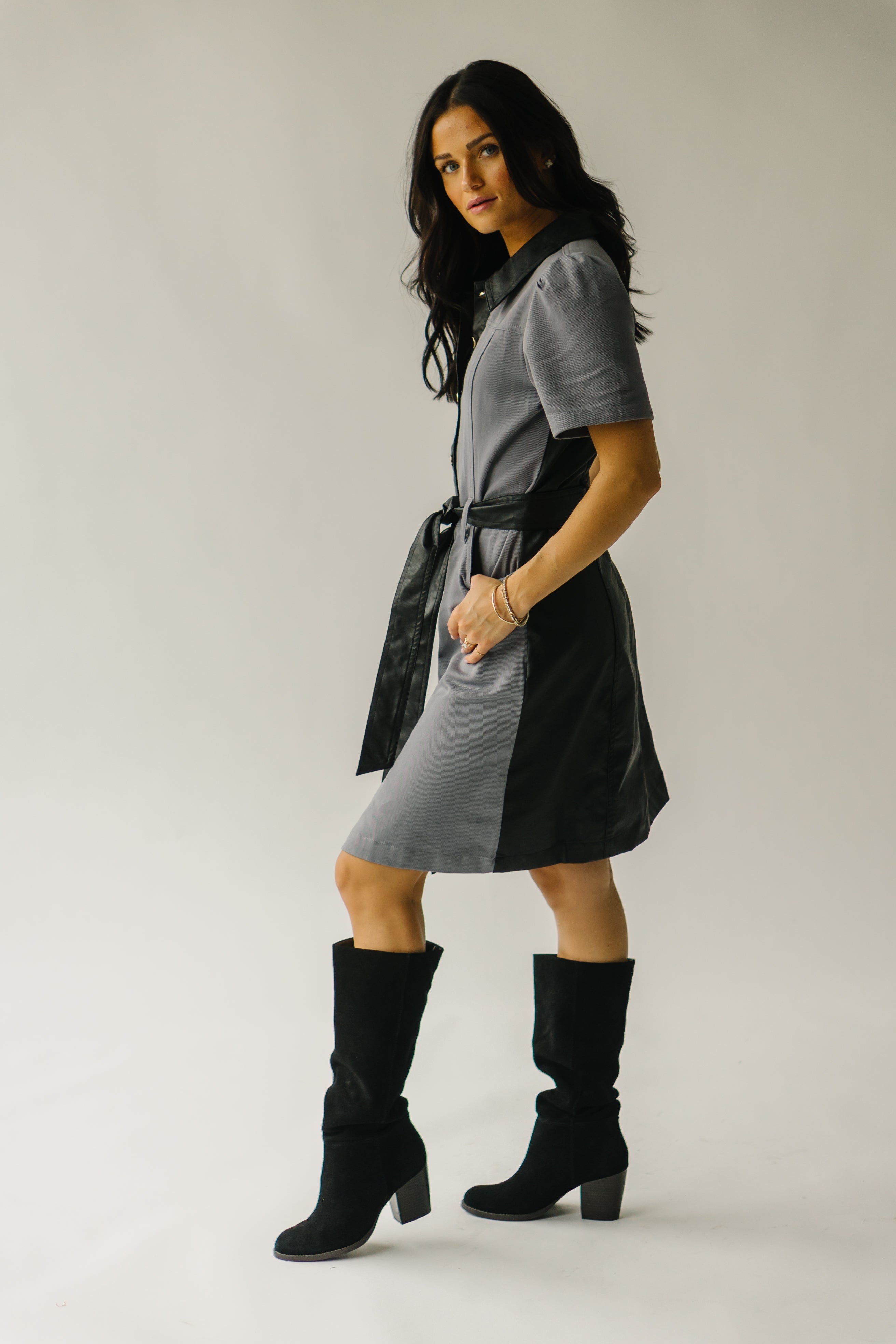 Salida Grey Button-Down Dress - Shop Now