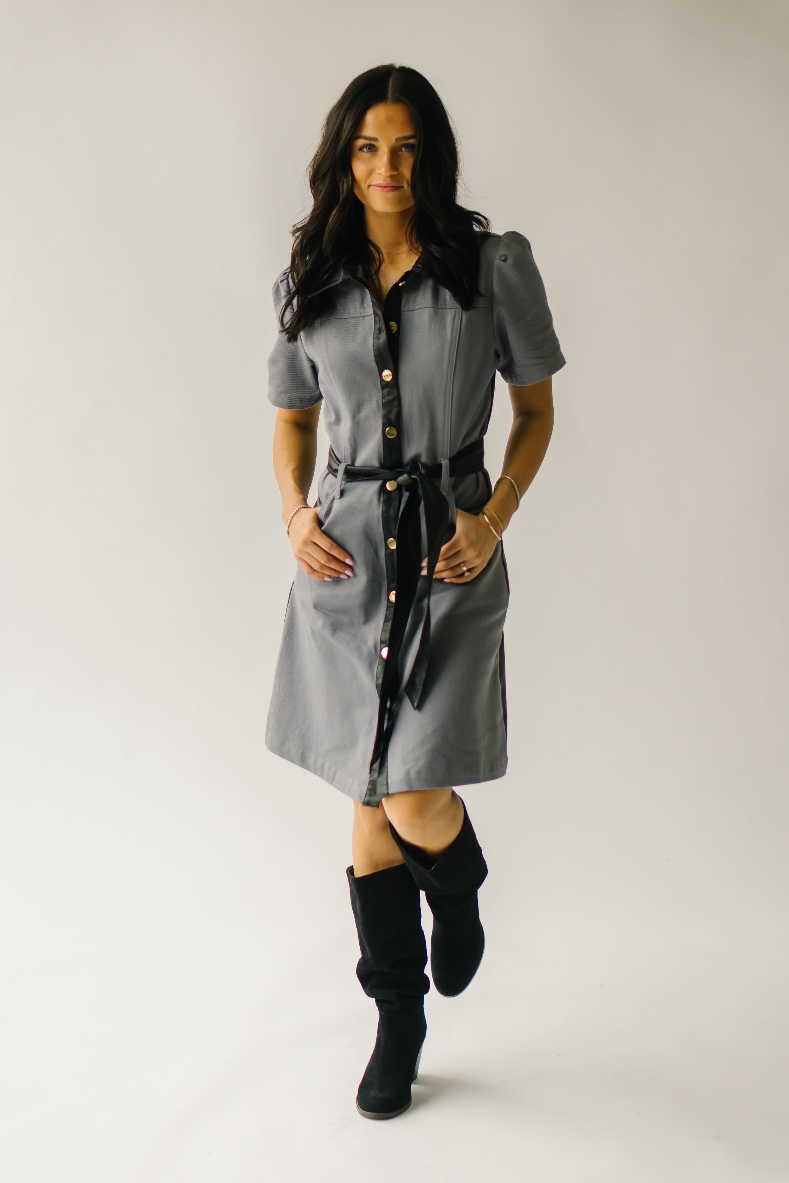 Salida Grey Button-Down Dress - Shop Now