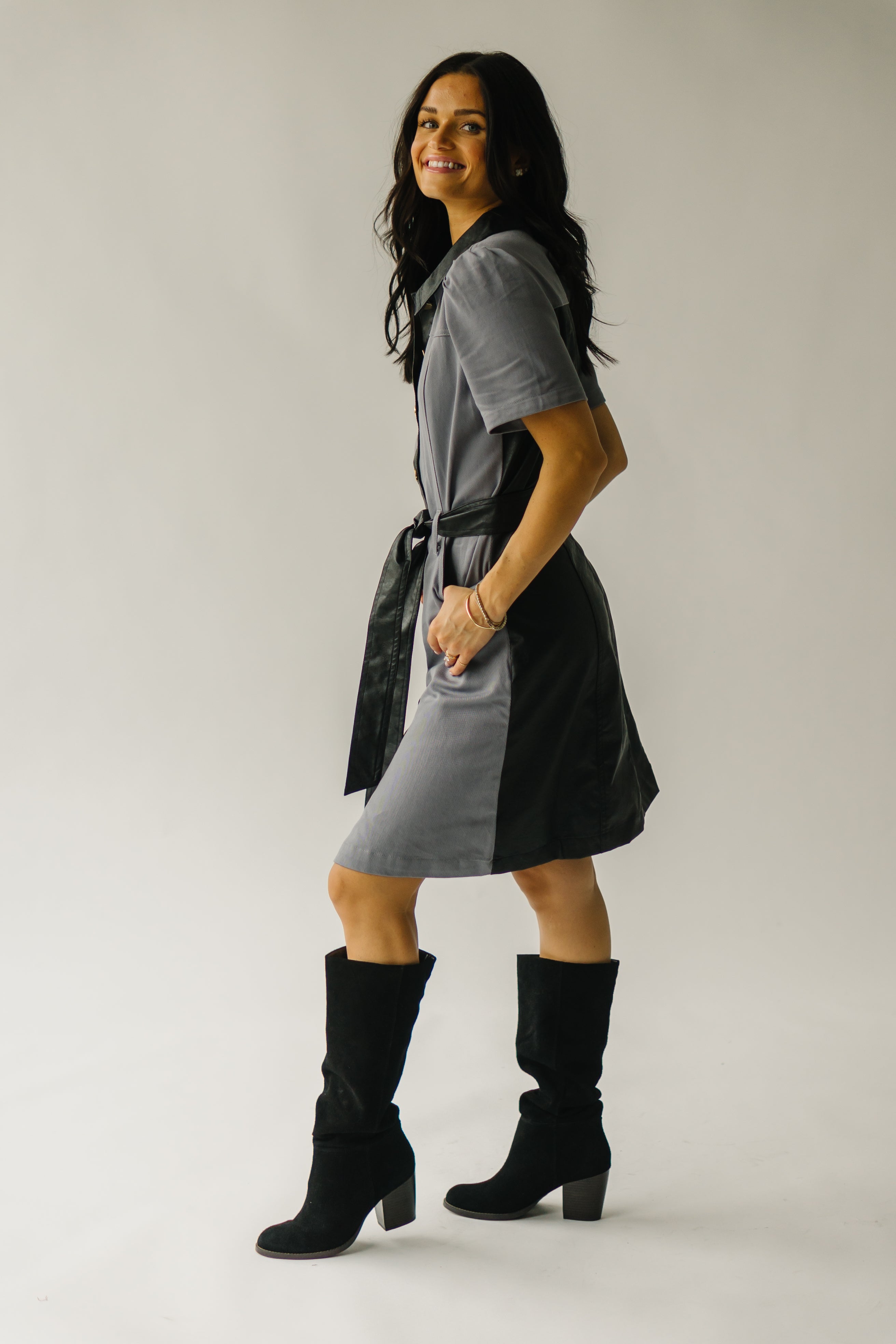 Salida Grey Button-Down Dress - Shop Now