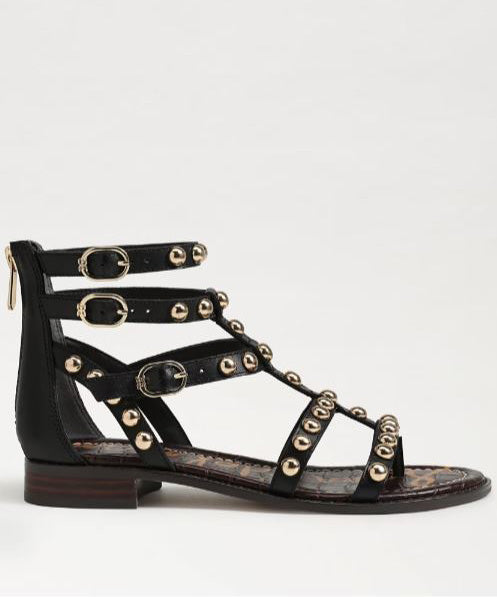 Sam Edelman Black Studded Gladiator Sandal