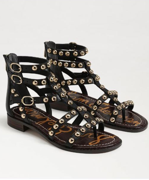 Sam Edelman Black Studded Gladiator Sandal