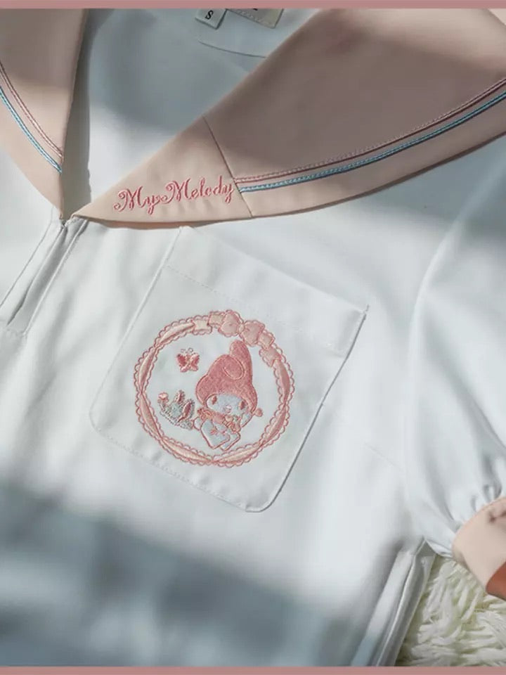 Sanrio collaboration My Melody summer JK uniform shirt