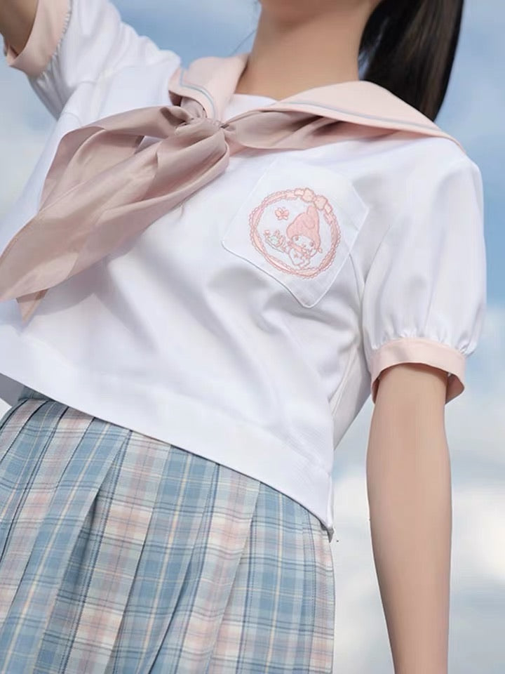 Sanrio collaboration My Melody summer JK uniform shirt