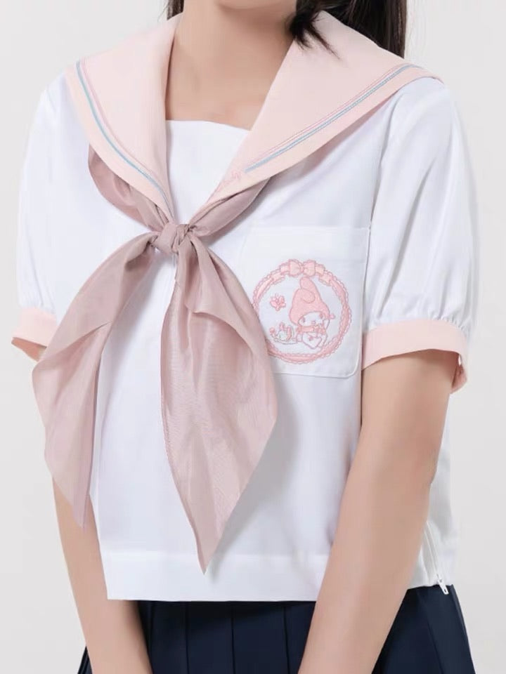 Sanrio collaboration My Melody summer JK uniform shirt