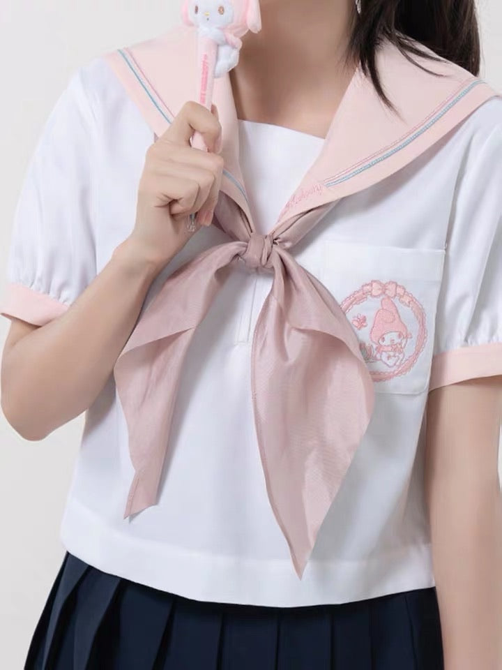 Sanrio collaboration My Melody summer JK uniform shirt