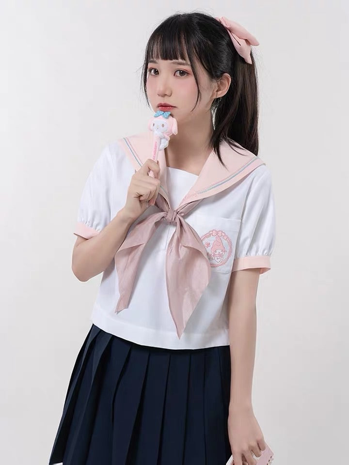 Sanrio collaboration My Melody summer JK uniform shirt