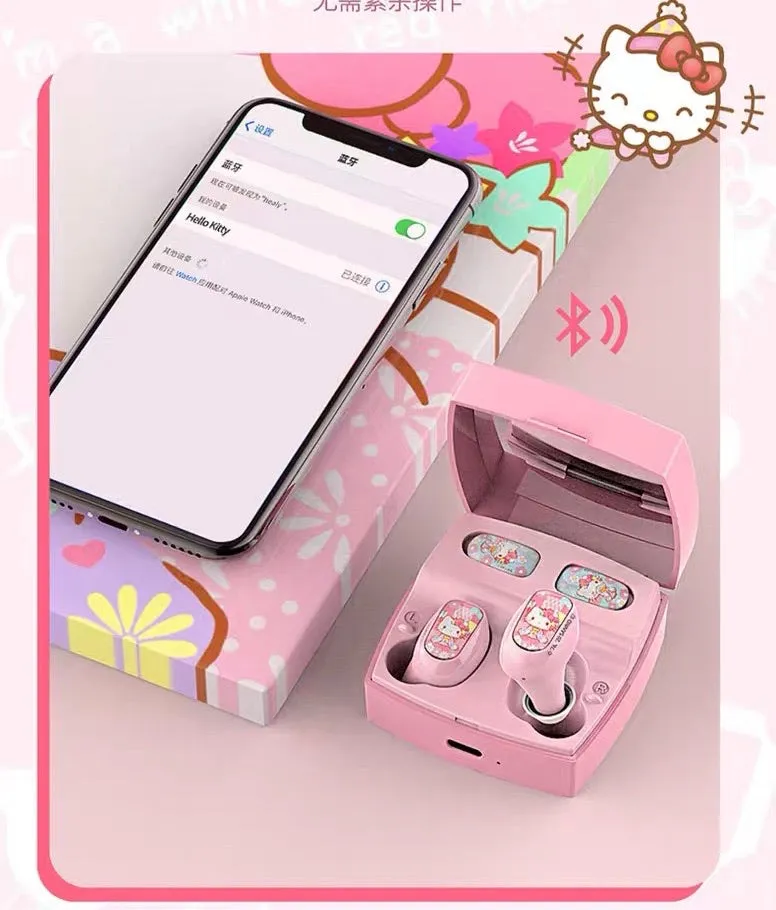 Sanrio hello kitty Bluetooth earbuds headphones