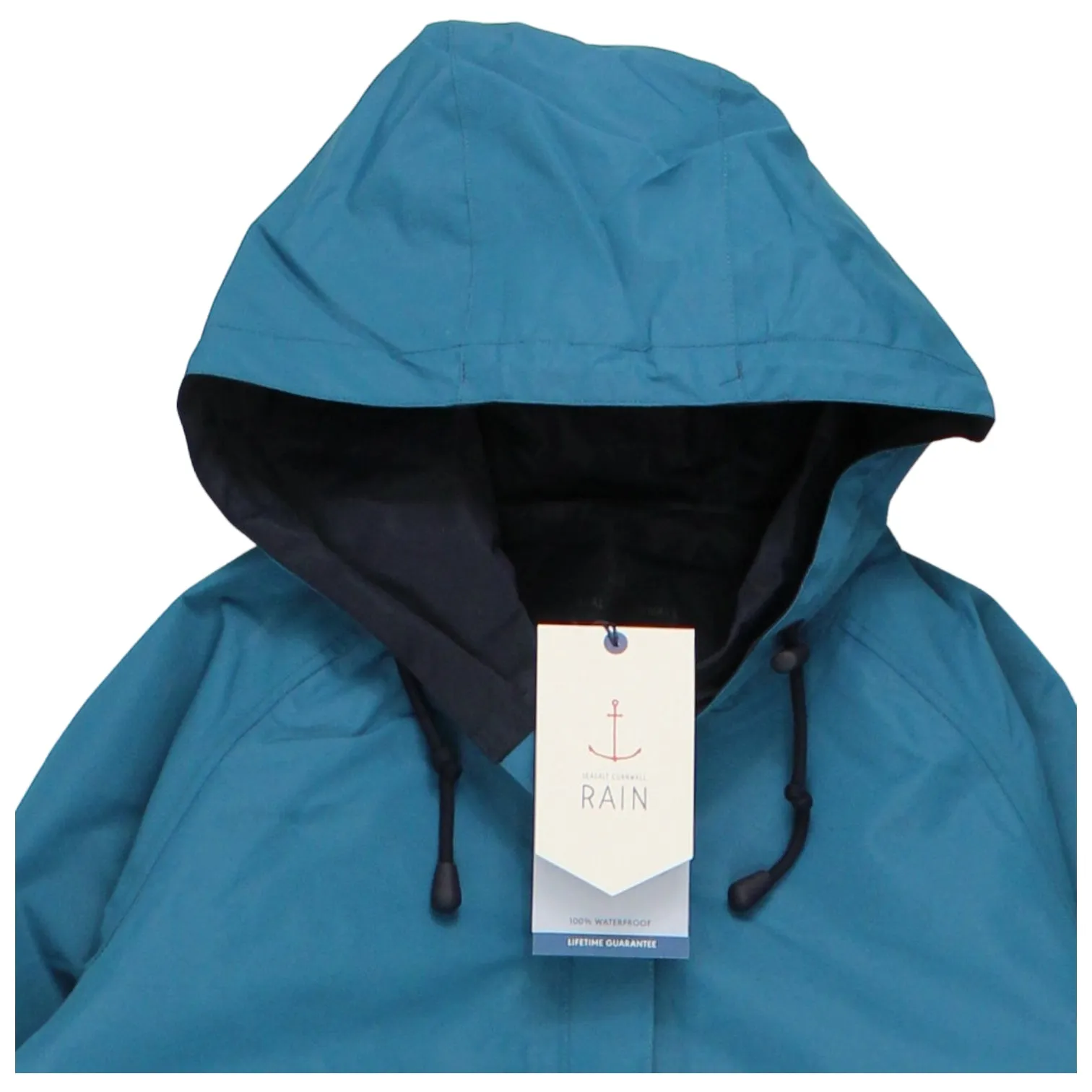 Seasalt Blue Navy Reversible Waterproof Rain Coat