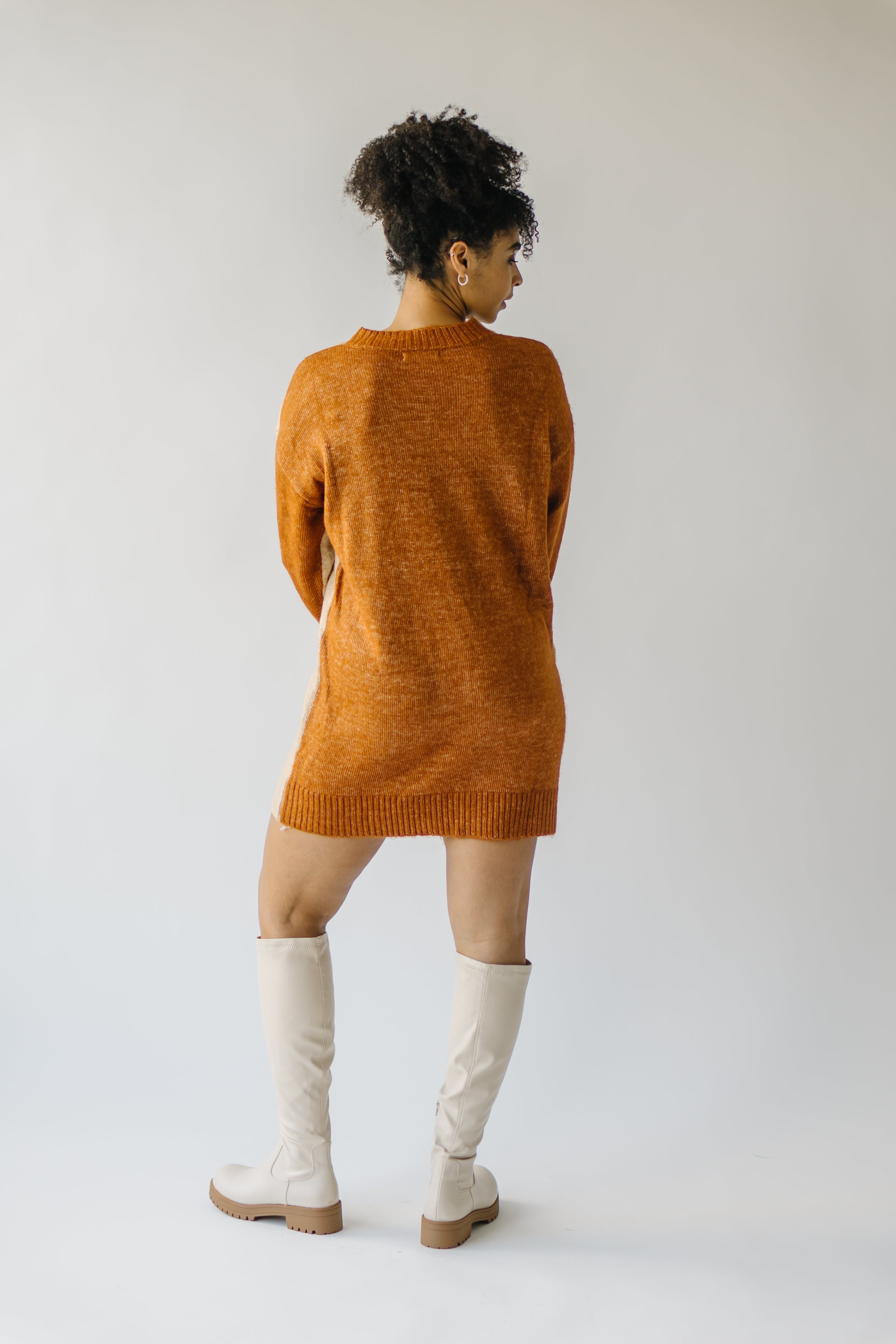 Sharrow Two Tone Sweater - Sand | Shop Now