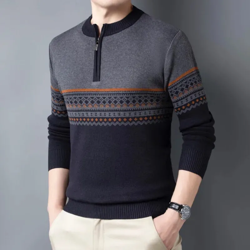 Signature Zipper Sweater by Sanzio