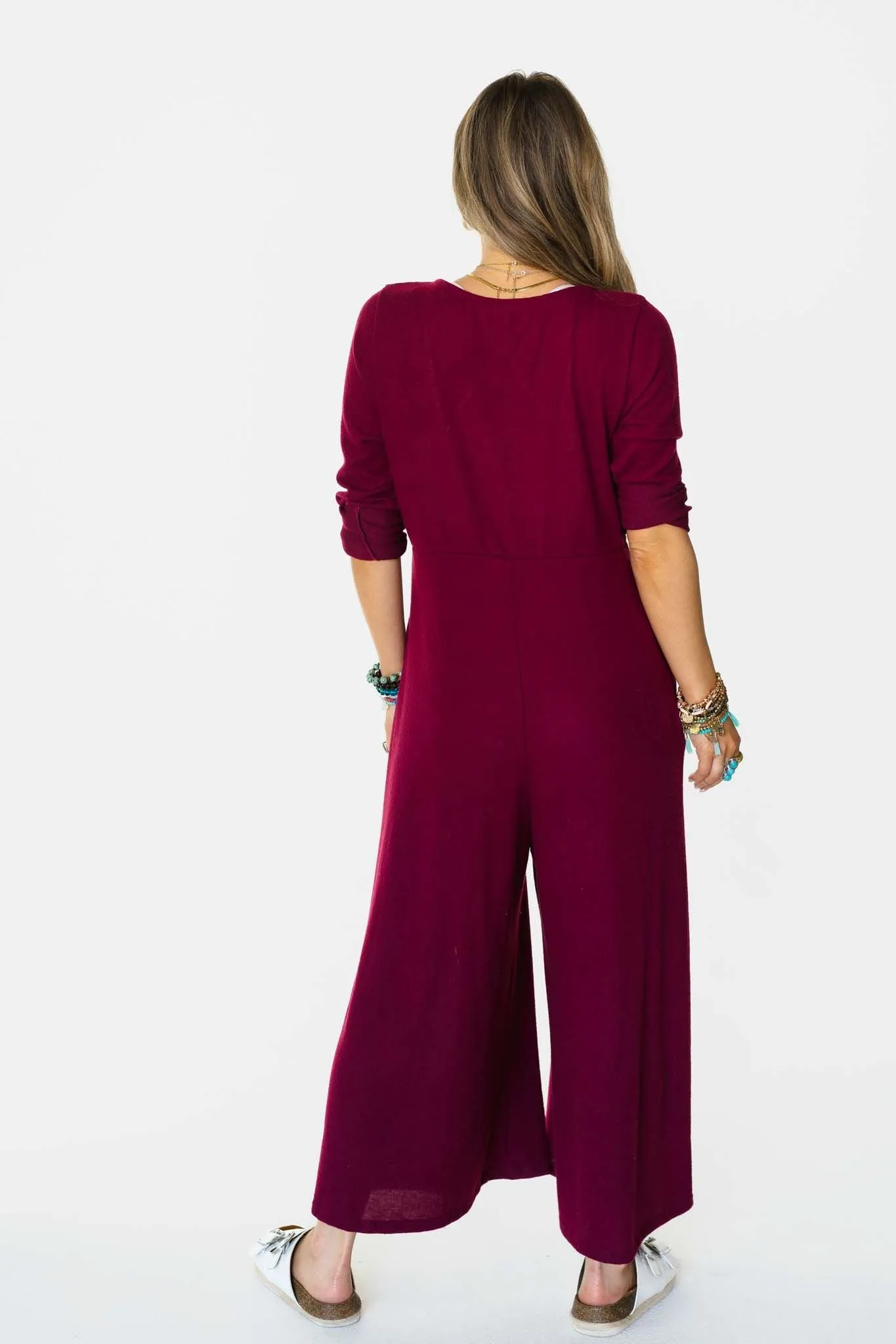 Comfortable 2-Piece Outfit of the Week in Wine Color