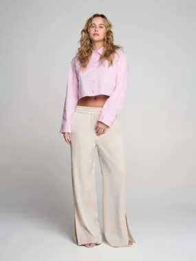 Rose Petal Cropped Shirt