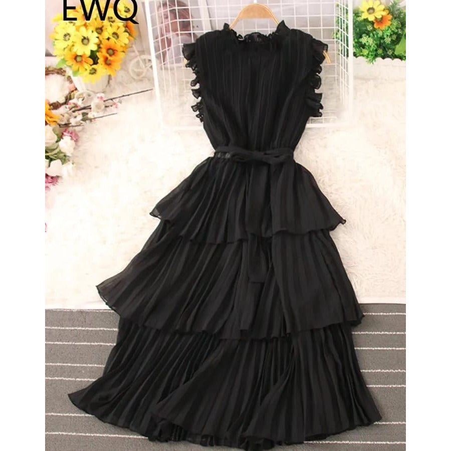 Sleeveless Ruffle Dress - Google SEO Result: Ruffled Sleeveless Dress