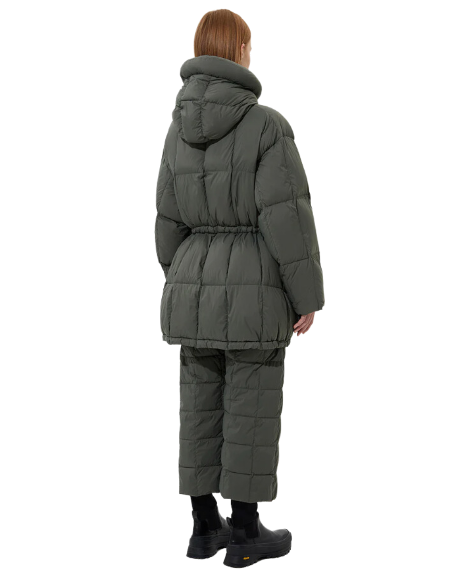 Soft Khaki Quilted Parka