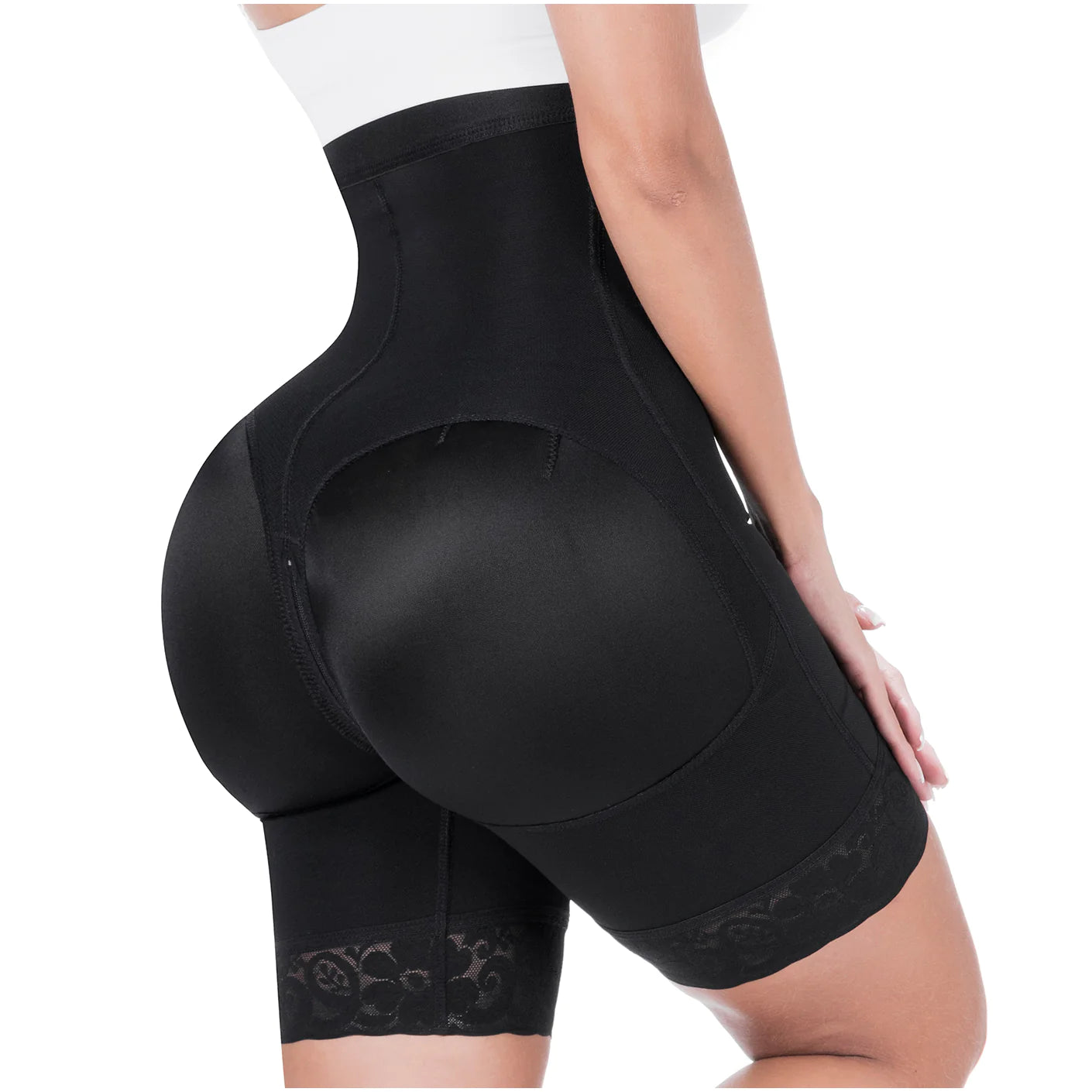 SONRYSE 072BF | Colombian Tummy Control Butt Lifting Shapewear Shorts | Daily Use | Powernet