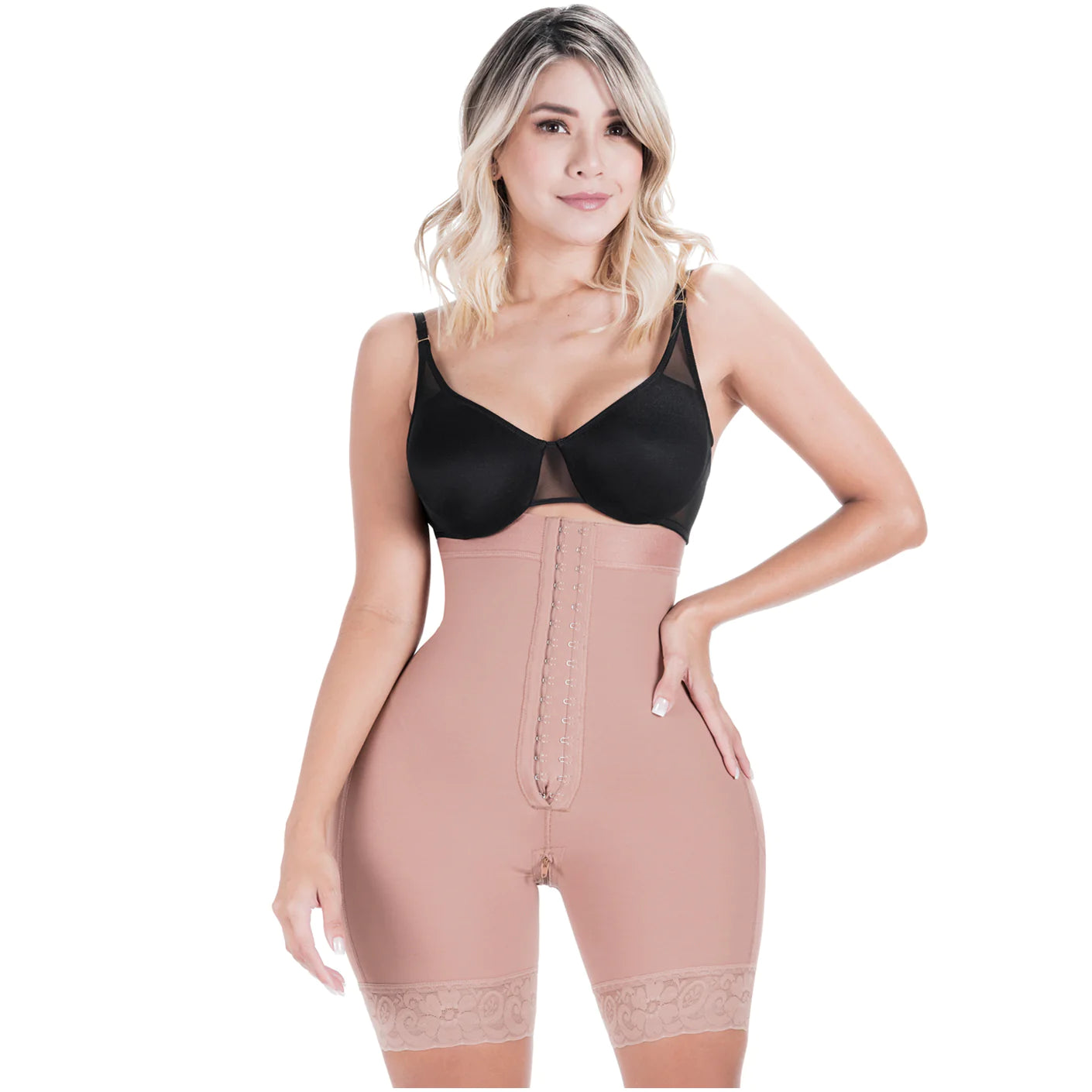 SONRYSE 072BF | Colombian Tummy Control Butt Lifting Shapewear Shorts | Daily Use | Powernet