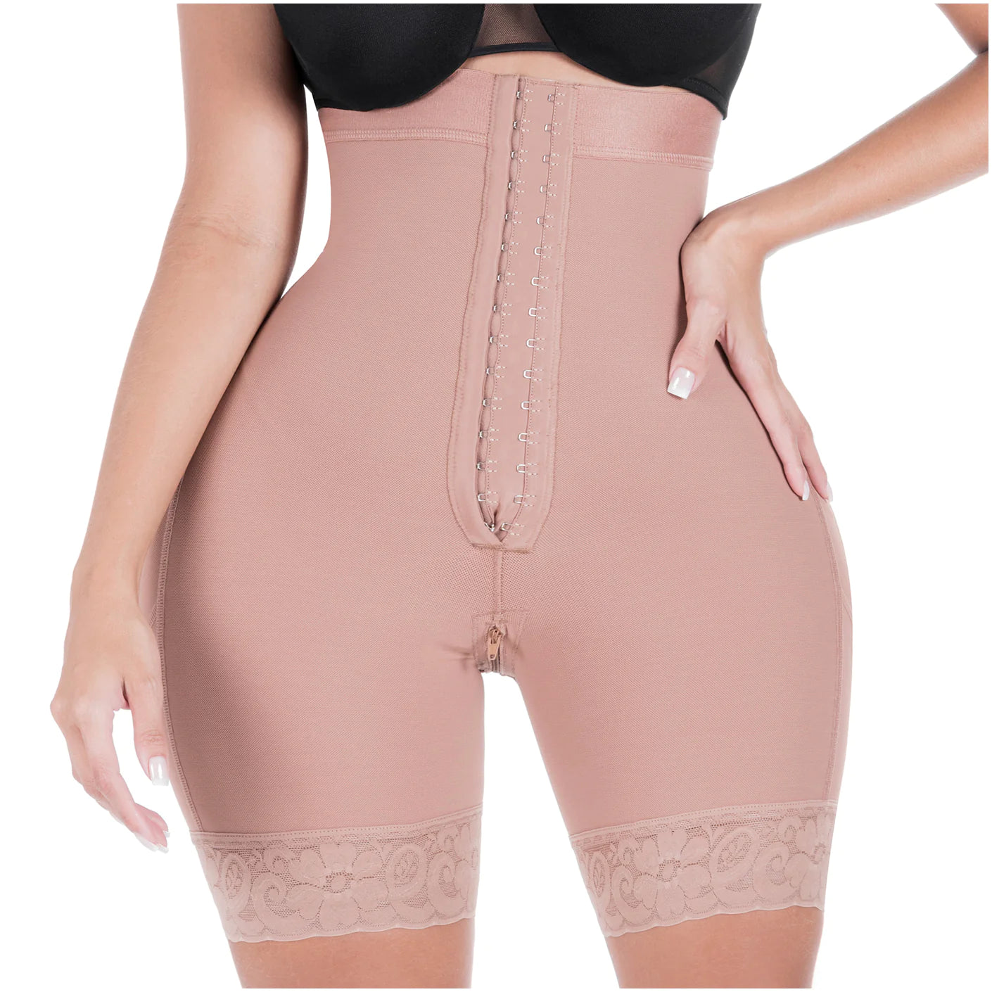 SONRYSE 072BF | Colombian Tummy Control Butt Lifting Shapewear Shorts | Daily Use | Powernet