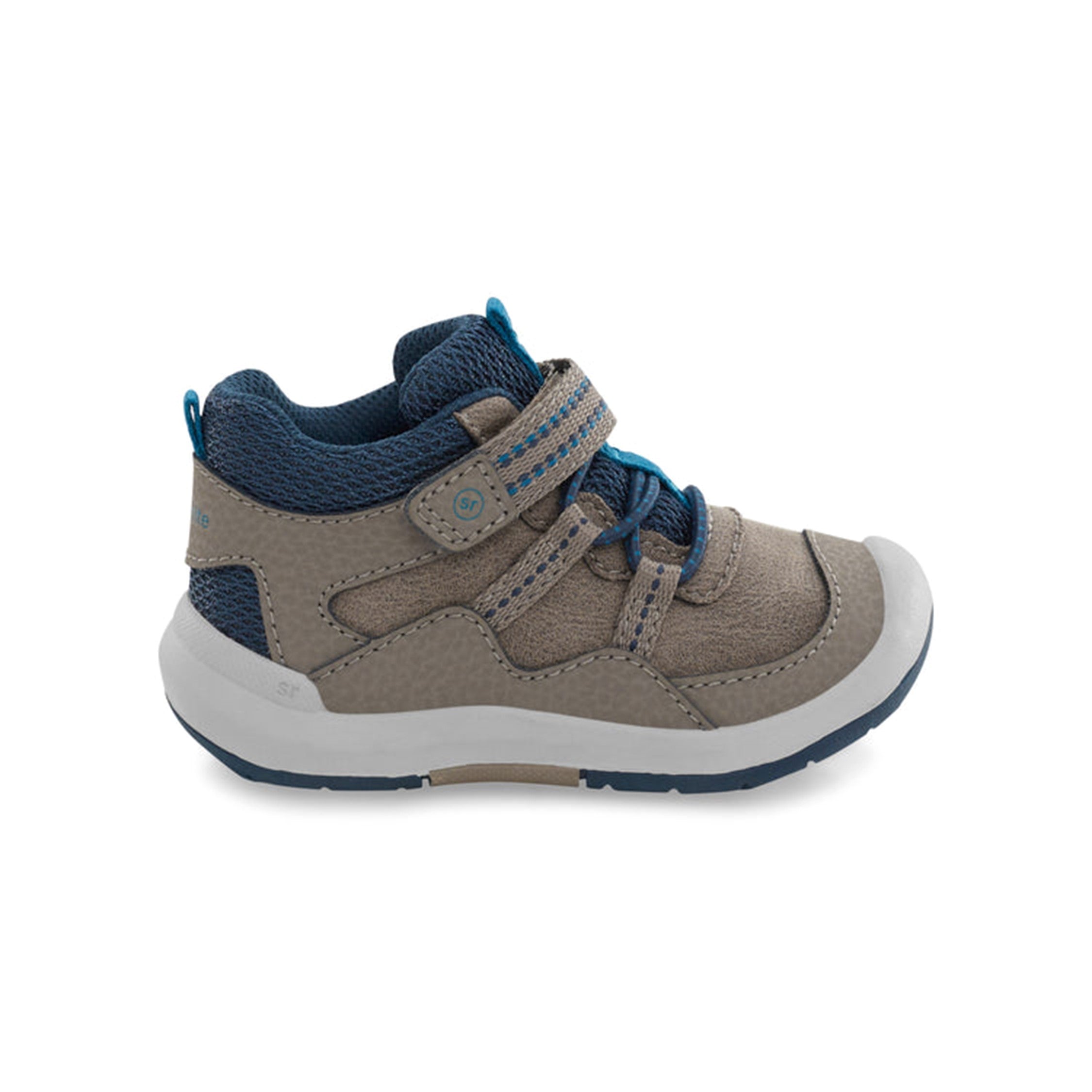 SRT Rover Kid Leather Boot, Taupe Blue