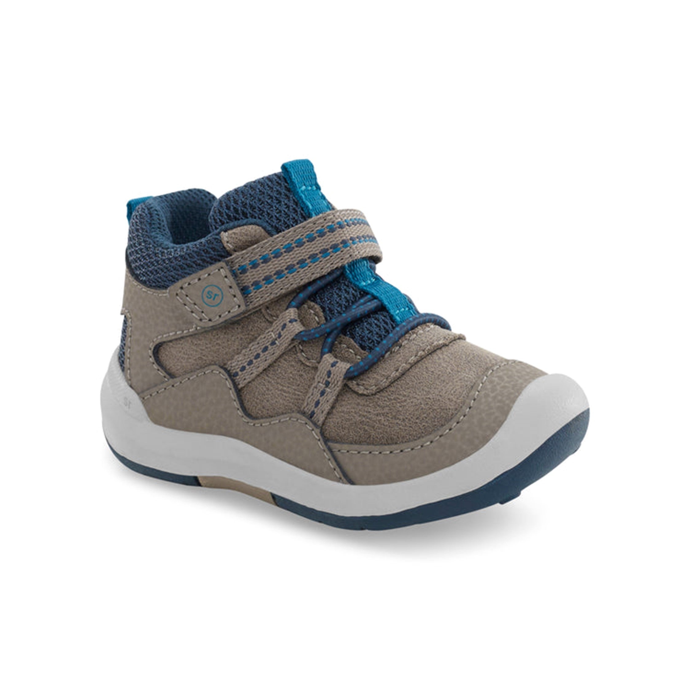 SRT Rover Kid Leather Boot, Taupe Blue