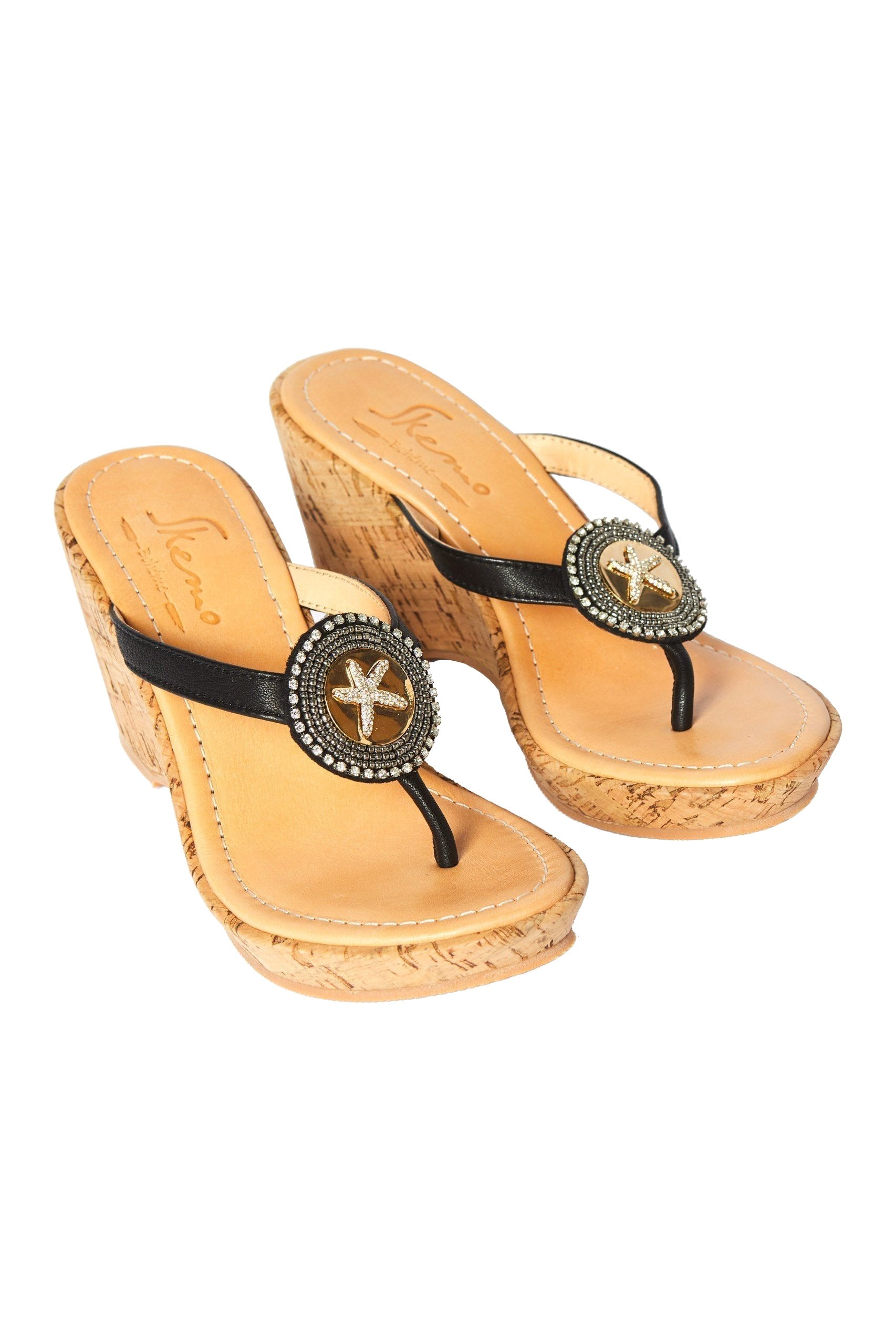 Starfish Wedge - Sea Life Inspired Beach Sandal for Women