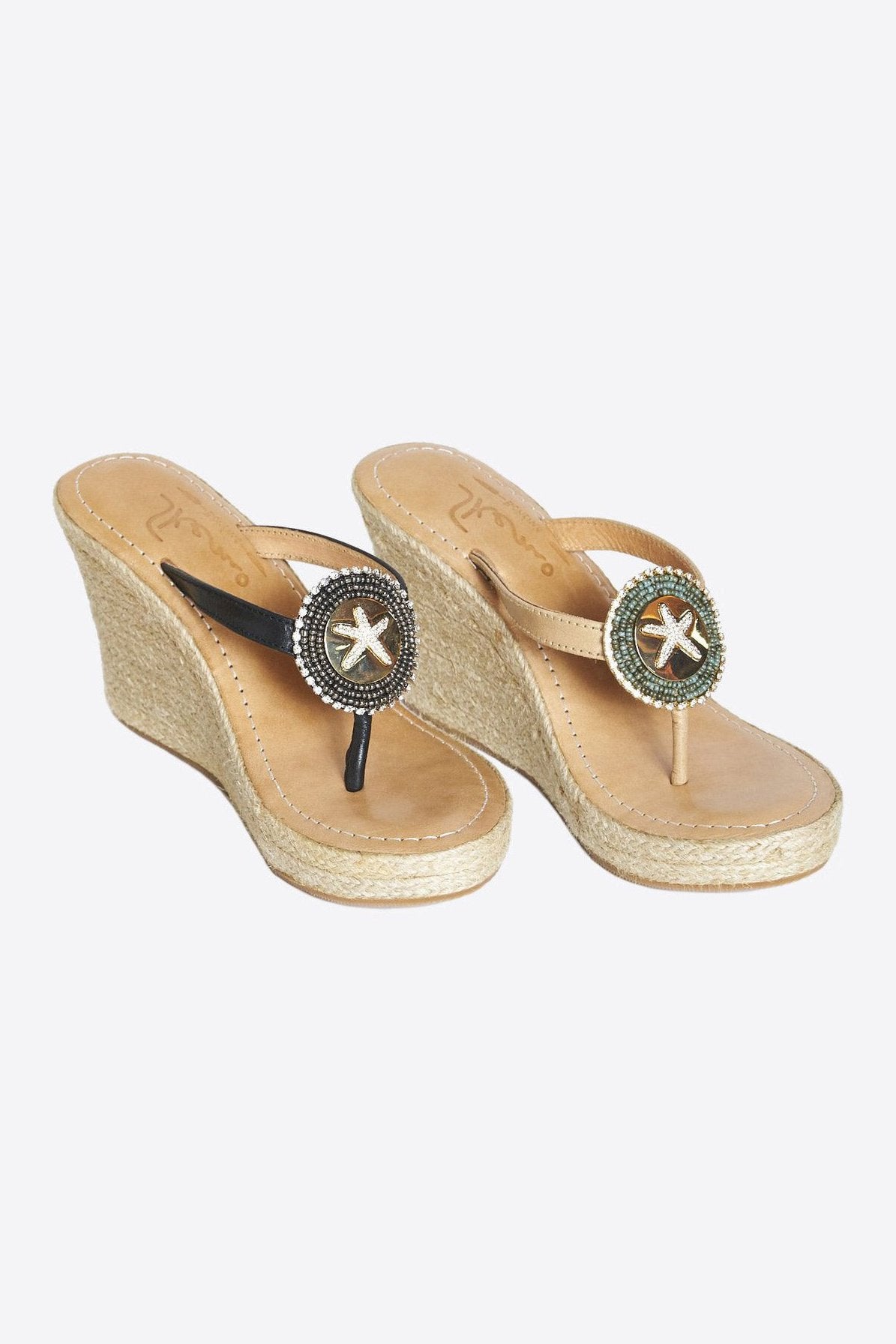 Starfish Wedge - Sea Life Inspired Beach Sandal for Women