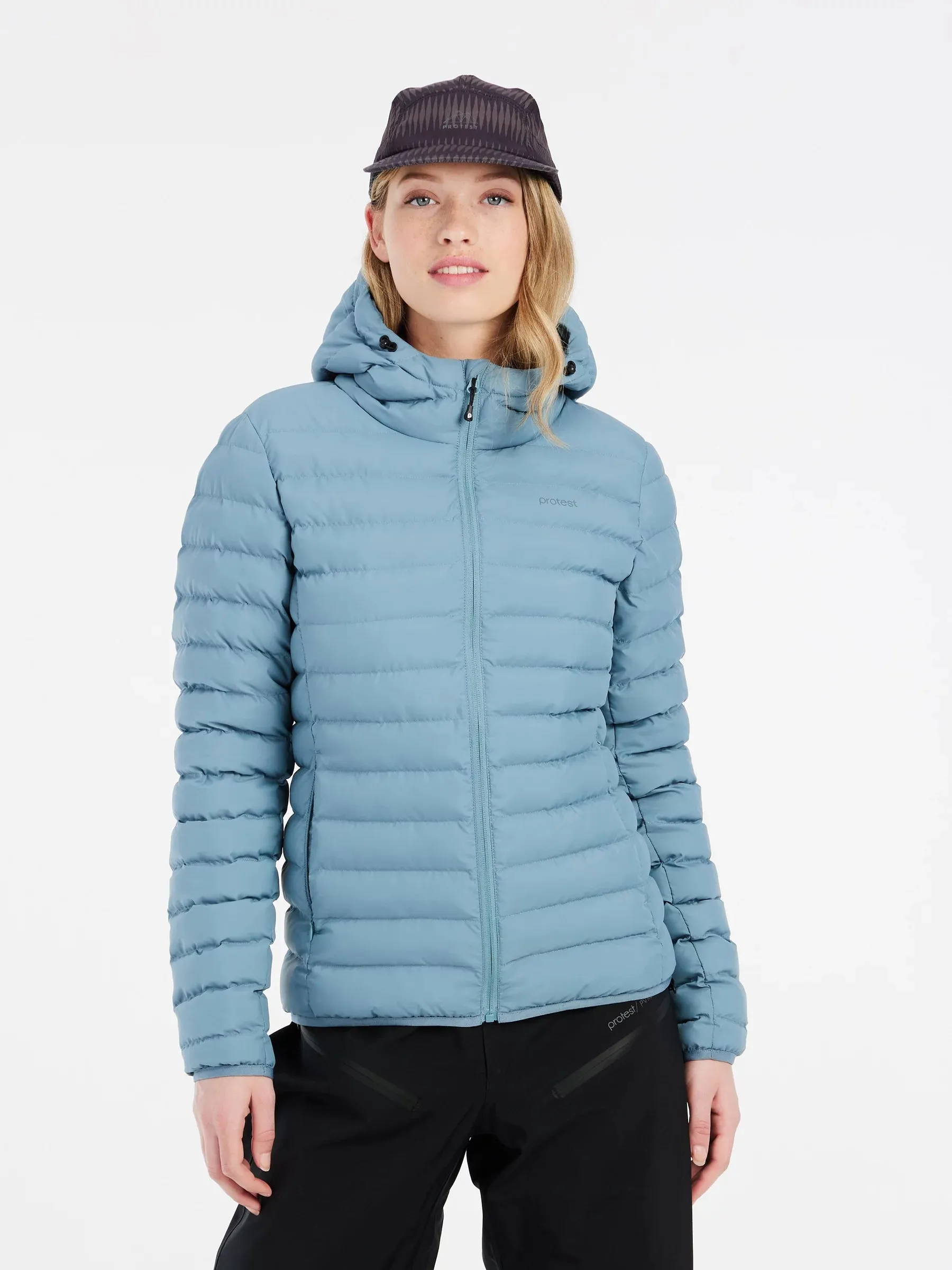 Steel Blue PRTICE Puffer Jacket