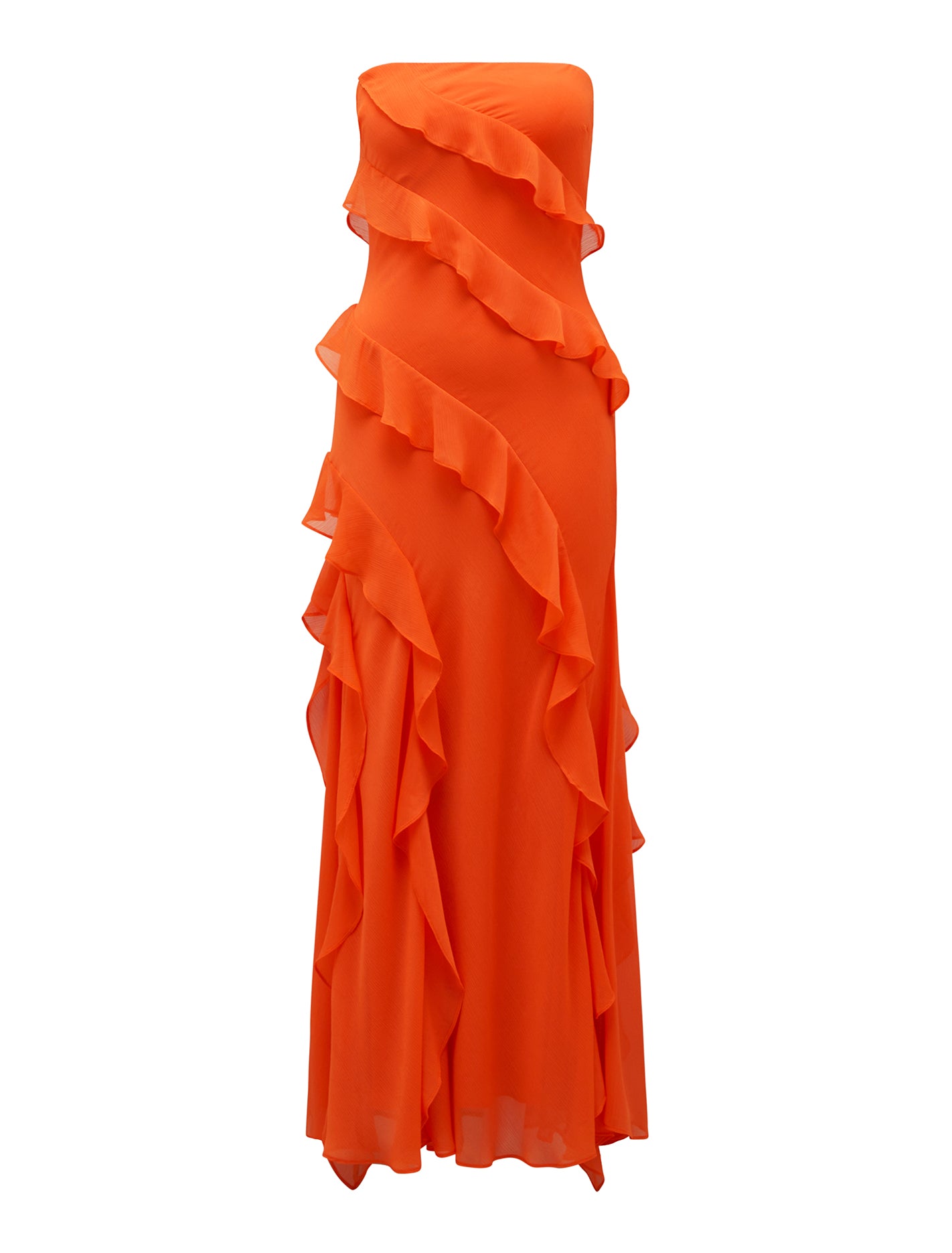 Stella Ruffle Dress Strapless