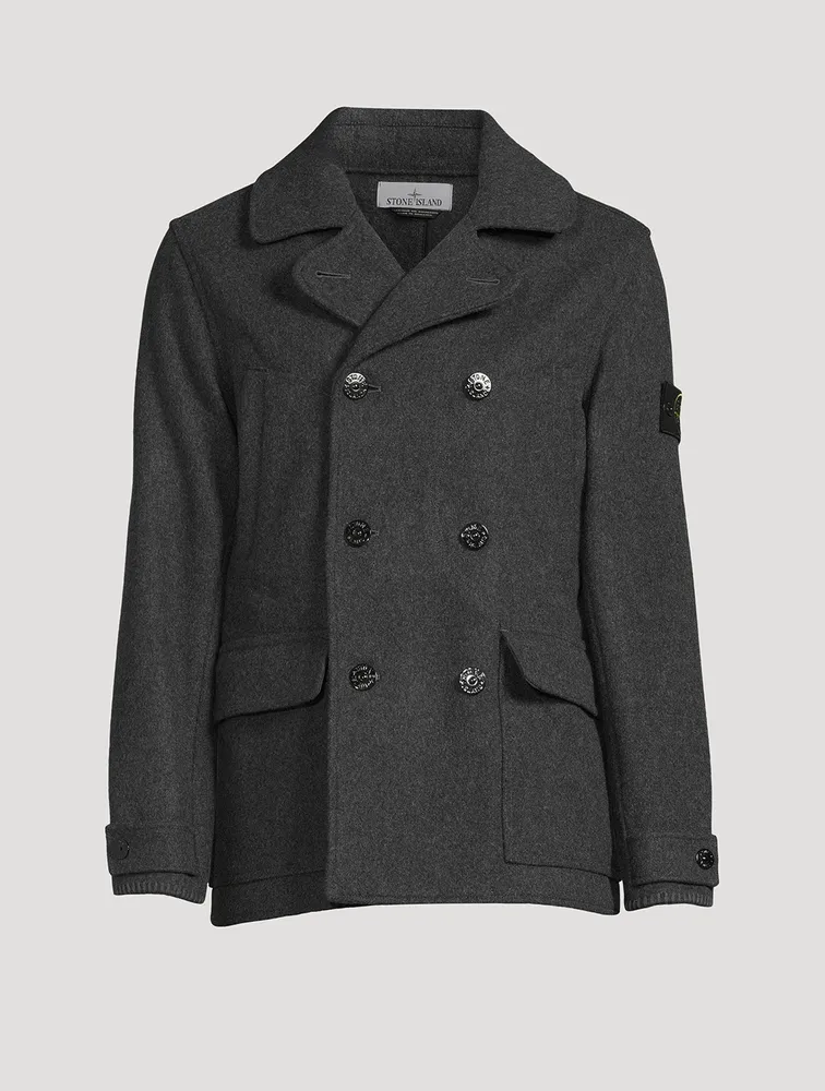 STONE ISLAND Wool-Blend Peacoat