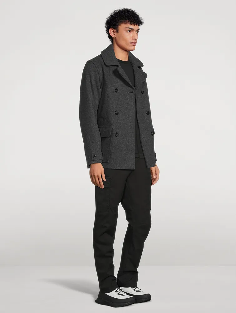 STONE ISLAND Wool-Blend Peacoat