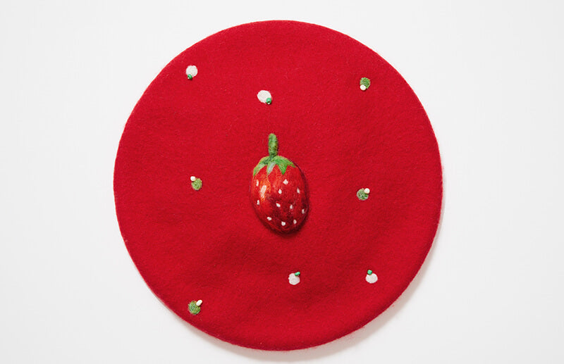 Strawberry beret - 0119