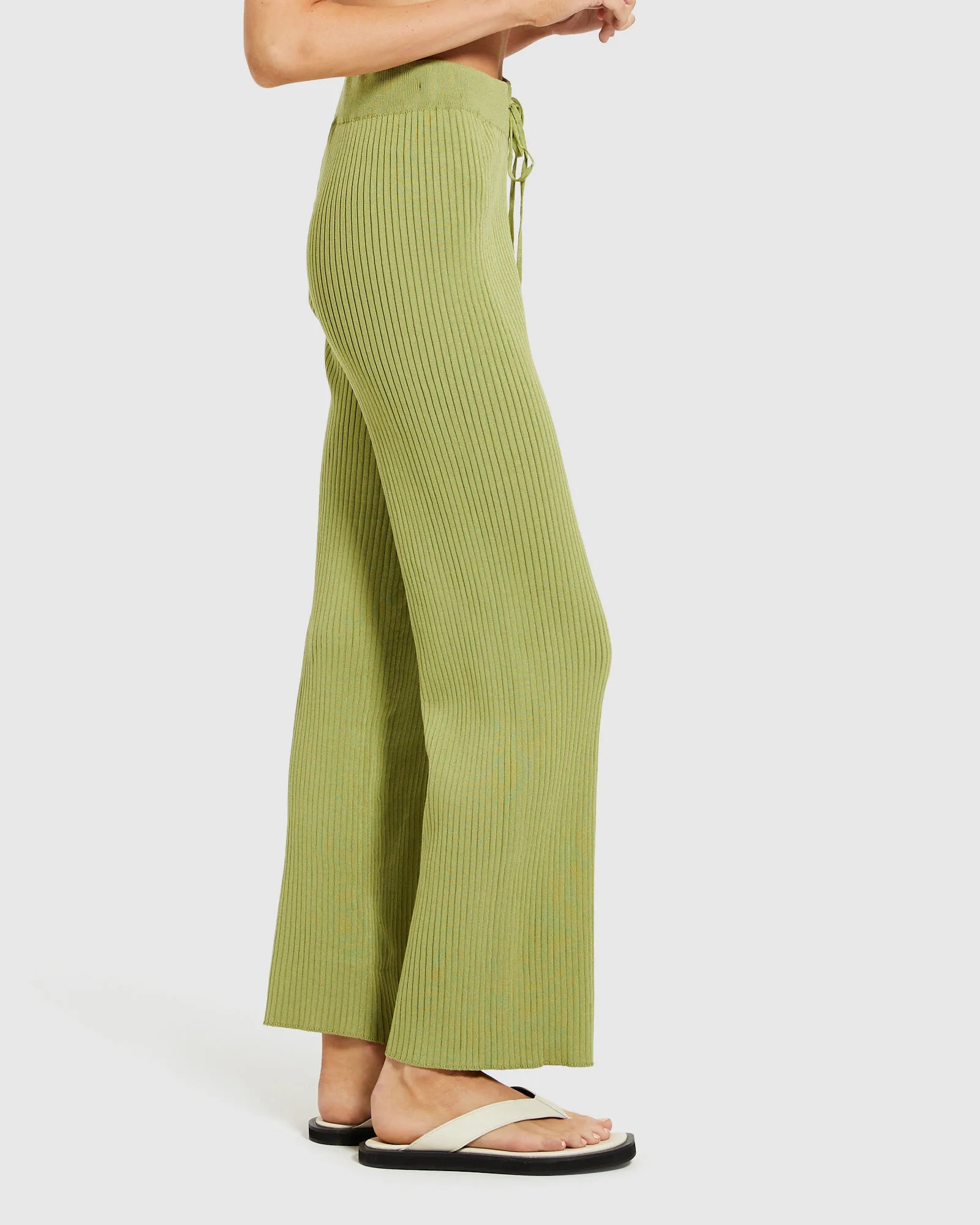 Green Lucy Culottes with Subtitles