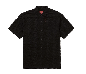 Supreme Chainstitch Chiffon Shirt - Black