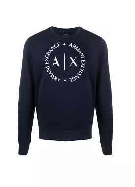 Sweatshirt with Circle Logo - 8NZM87Z9N1Z