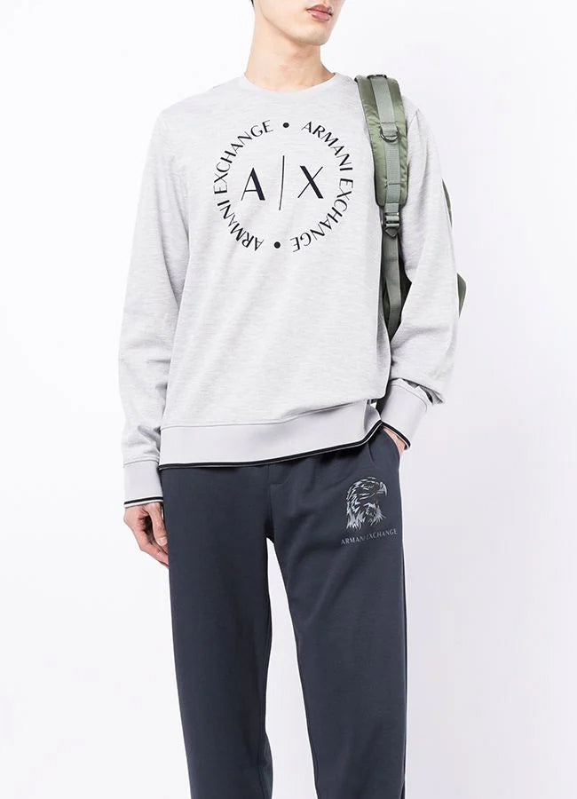 Sweatshirt with Circle Logo - 8NZM87Z9N1Z