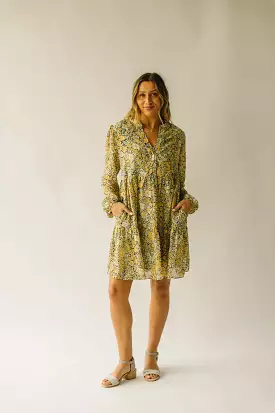 Tellico Floral Mustard Combo Dress