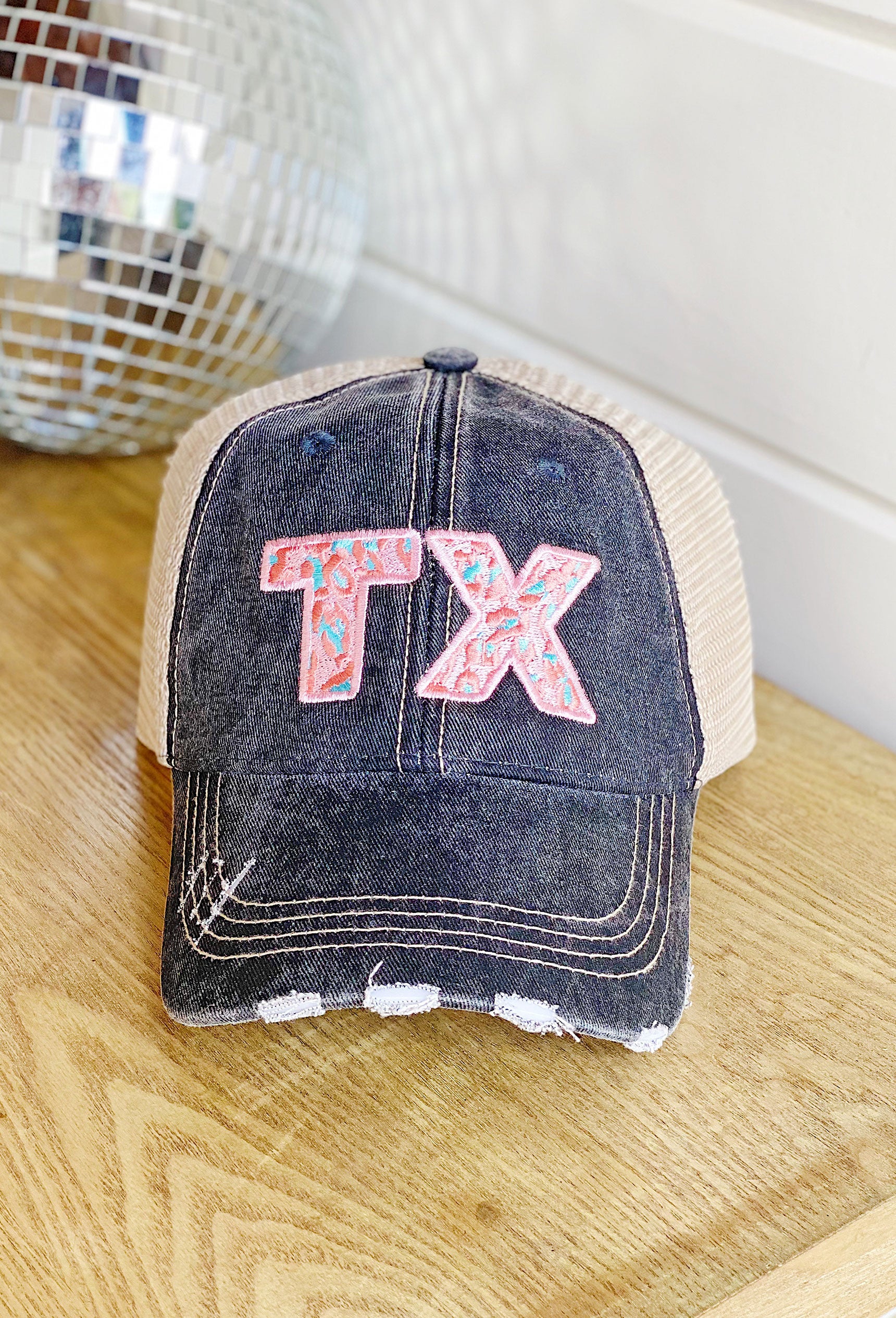 Texas Baseball Cap - Embroidered Design
