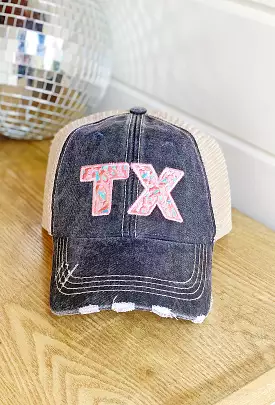 Texas Baseball Cap - Embroidered Design
