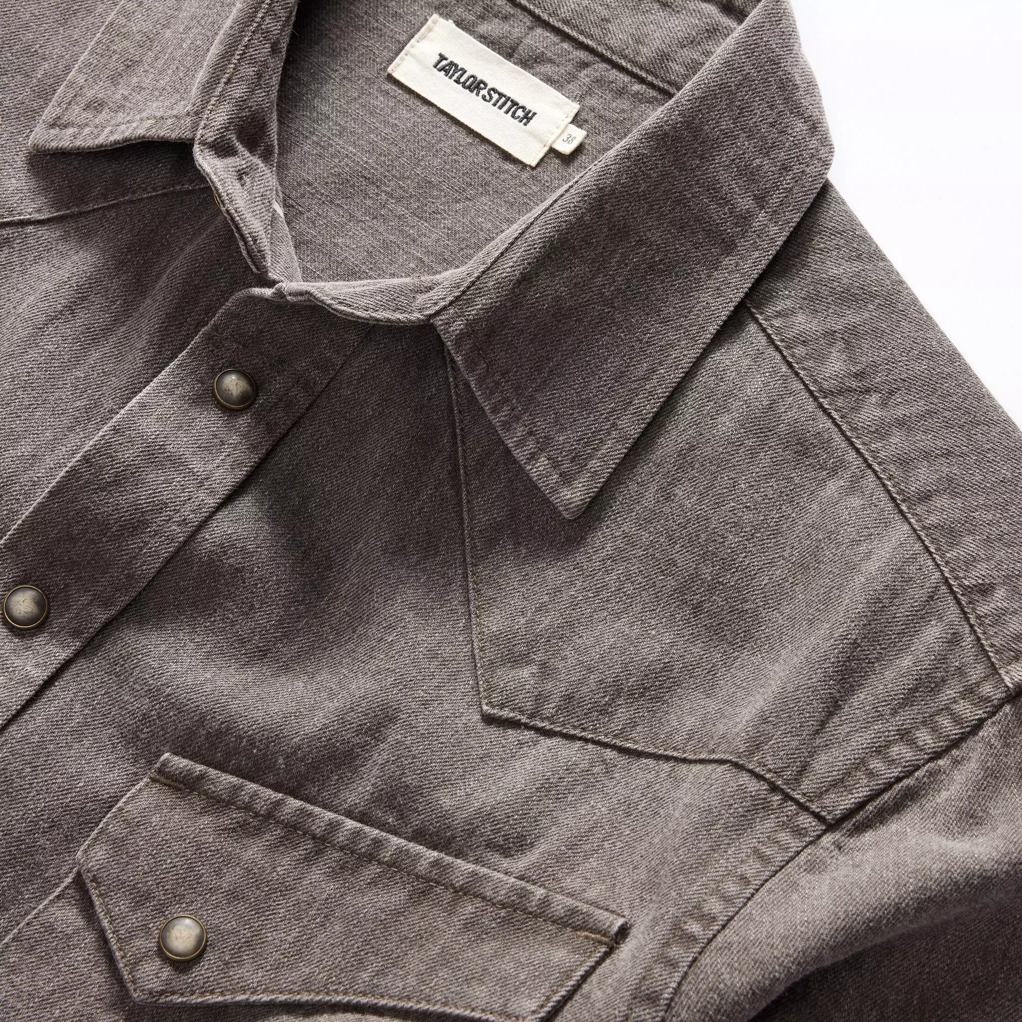 The Soil Pigment Selvage Denim Western Shirt