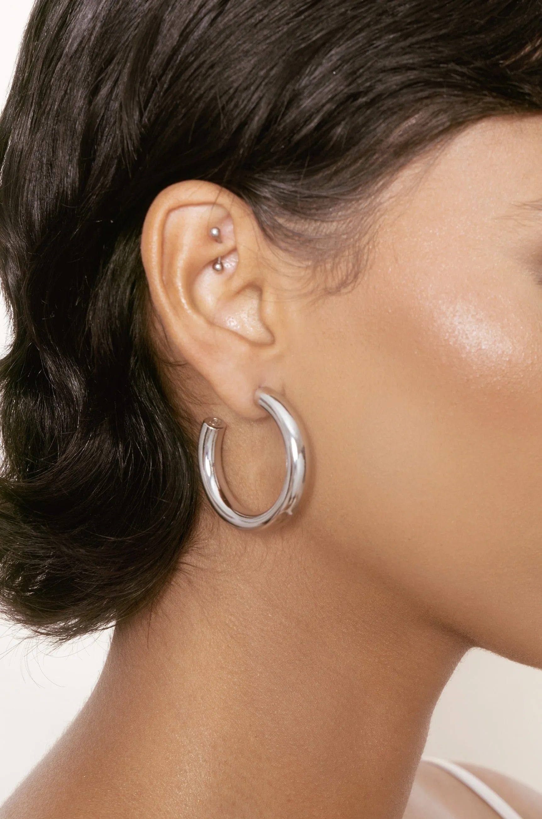 Large Traditional Hoop Earrings