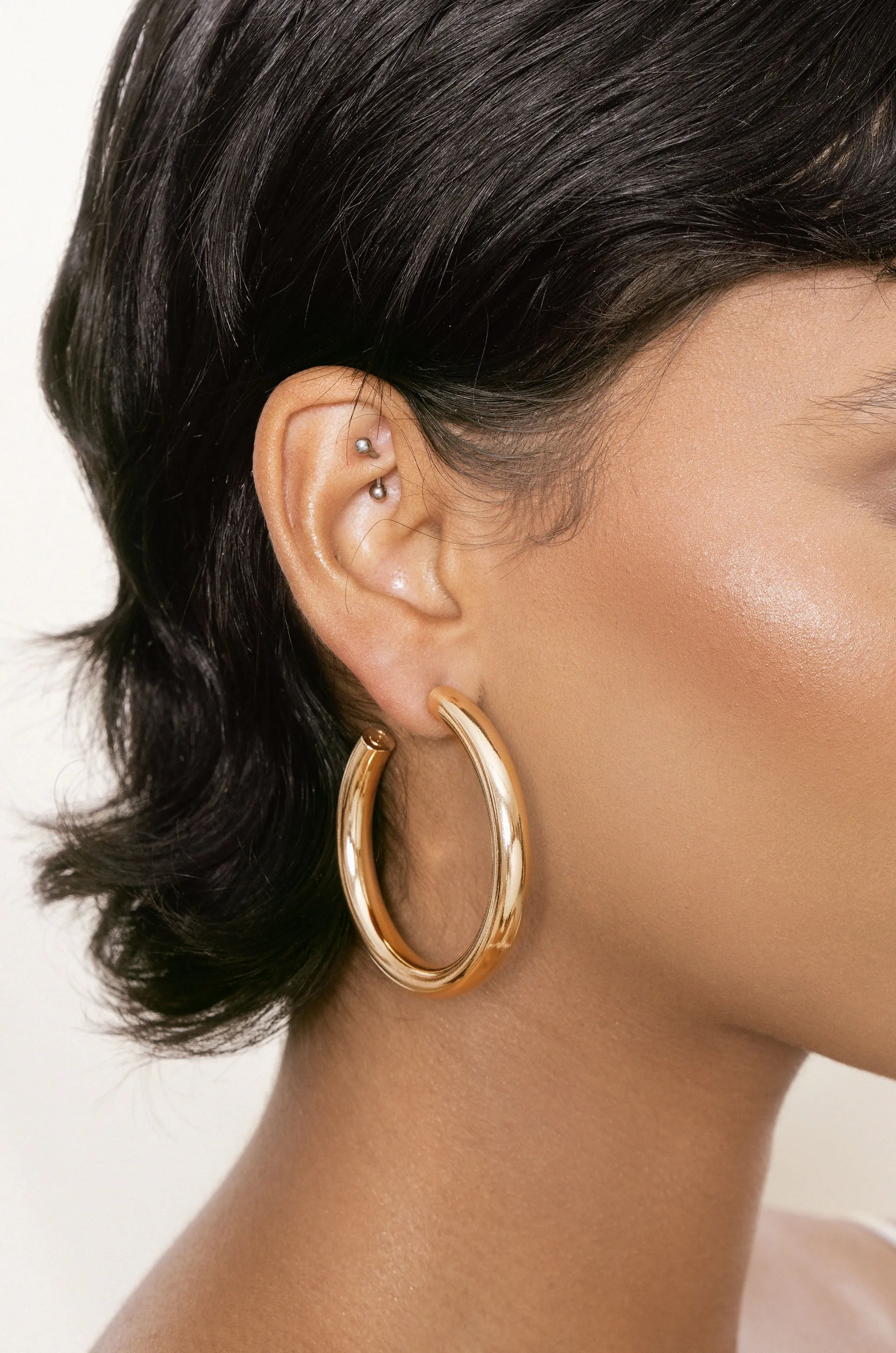 Large Traditional Hoop Earrings